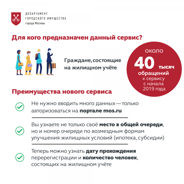 Получить информацию об очереди на улучшение жилищных условий в Москве стало проще