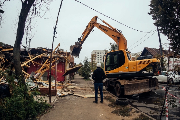 В Зеленограде снесли пристройку автотехцентра