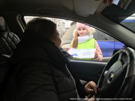 Зеленоградские школьники приняли участие в акции «Письмо водителю»