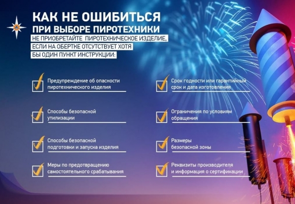 В зеленоградском управлении МЧС рассказали, как выбрать качественную пиротехнику и не травмироваться при ее использовании