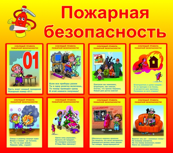 Основные правила поведения при пожаре