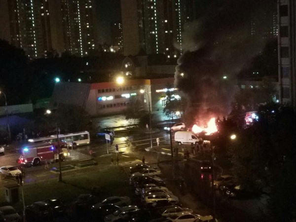 В Зеленограде загорелся магазин