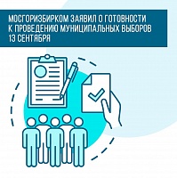 Мосгоризбирком заявил о готовности к проведению муниципальных выборов 13 сентября