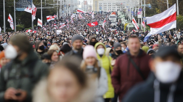 В Минске завершилась несанкционированная акция оппозиции
