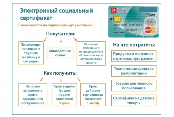 Зеленоградцы, оказавшиеся в трудной жизненной ситуации, могут получить социальный сертификат