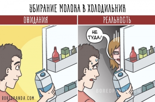 16 картинок о том, почему в отношениях всё совсем не так, как вы себе представляли