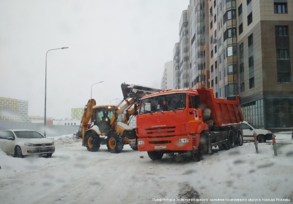 За несколько дней снегопада в Зеленограде утилизировано больше снега, чем за весь зимний период