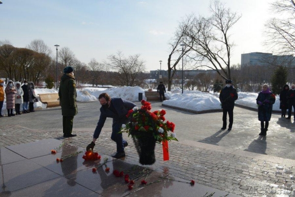 В Зеленограде накануне Дня защитника Отечества состоялось возложение цветов