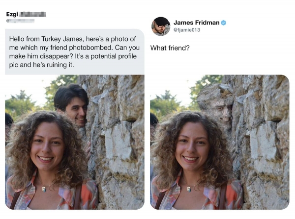 14 творений Джеймса Фридмана, который с помощью фотошопа превращает снимки в маленькие комедии