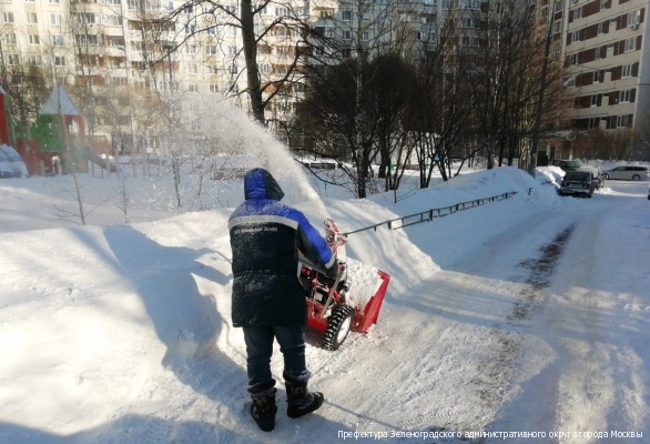 За несколько дней снегопада в Зеленограде утилизировано больше снега, чем за весь зимний период