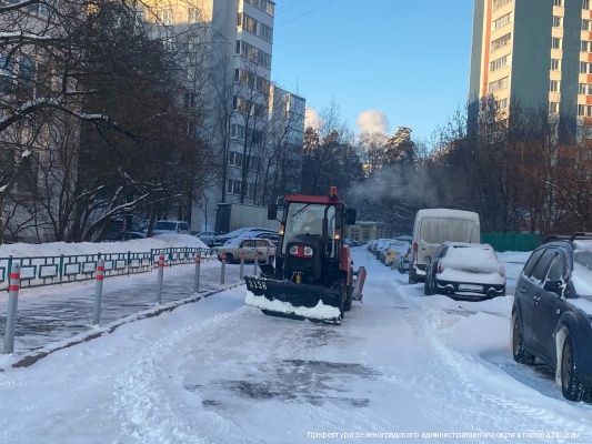За несколько дней снегопада в Зеленограде утилизировано больше снега, чем за весь зимний период