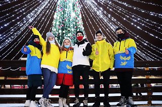 Дискотека на льду прошла в Солнечногорье