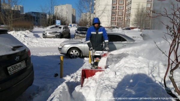За несколько дней снегопада в Зеленограде утилизировано больше снега, чем за весь зимний период