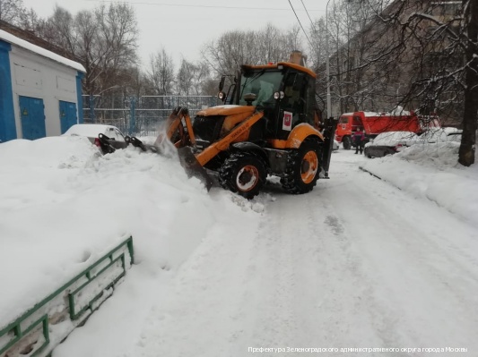 За несколько дней снегопада в Зеленограде утилизировано больше снега, чем за весь зимний период