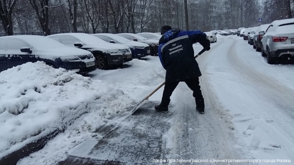 За несколько дней снегопада в Зеленограде утилизировано больше снега, чем за весь зимний период