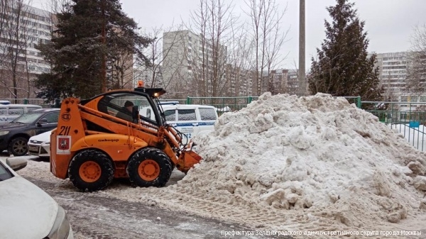 За несколько дней снегопада в Зеленограде утилизировано больше снега, чем за весь зимний период