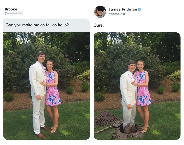 14 творений Джеймса Фридмана, который с помощью фотошопа превращает снимки в маленькие комедии