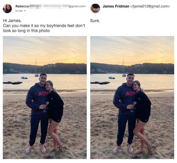 14 творений Джеймса Фридмана, который с помощью фотошопа превращает снимки в маленькие комедии