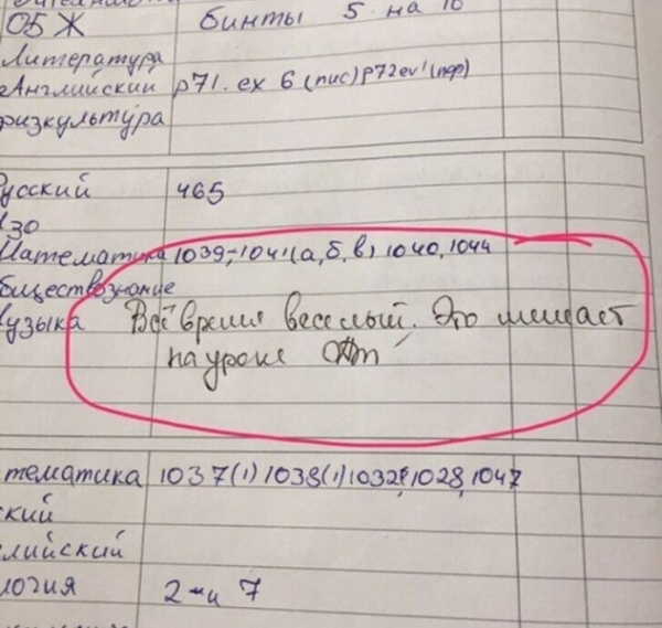 16 замечаний в школьных дневниках, которые ошарашили родителей