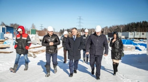 Строительство школы в микрорайоне Солнечногорска завершено на 60%