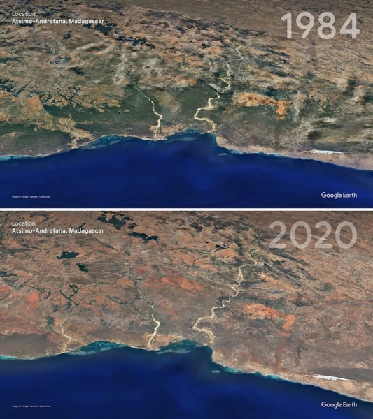 16 сравнительных фото Google Earth, показывающих, как человечество влияет на планету, и это грустная правда