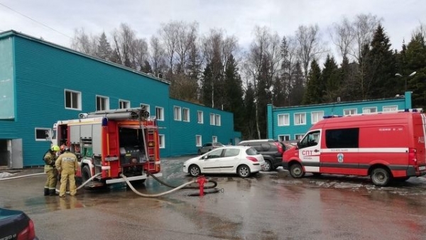 Пожар произошёл на складе в Зеленограде
