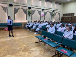 В Зеленоградском округе сотрудники Госавтоинспекции рассказали студентам медицинского колледжа о последствиях ДТП 