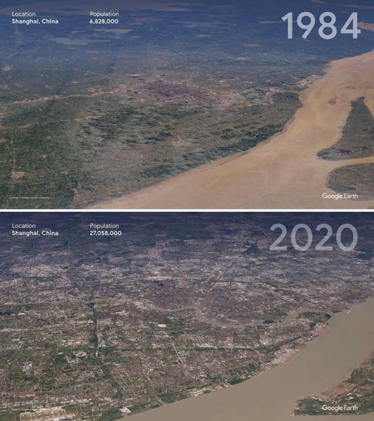 16 сравнительных фото Google Earth, показывающих, как человечество влияет на планету, и это грустная правда