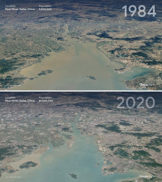 16 сравнительных фото Google Earth, показывающих, как человечество влияет на планету, и это грустная правда