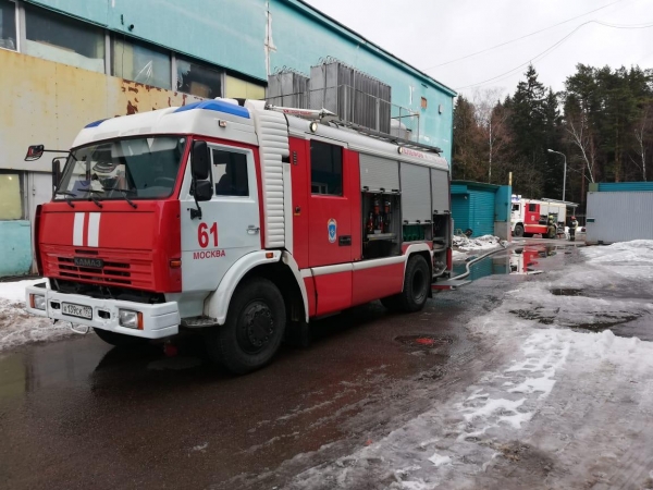 В Северной промзоне Зеленограда потушили пожар на предприятии