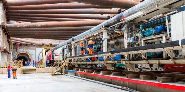 В Москве продолжается активное строительство Большого кольца метро