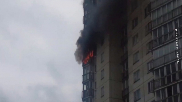 В Зеленограде загорелась квартира, в которой не было людей