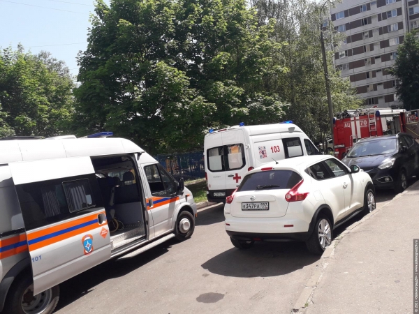 В новой части Зеленограда загорелась квартира