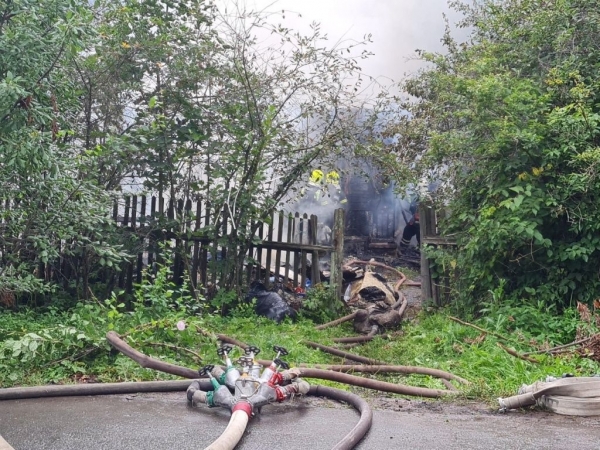 В "новом" городе сгорел частный дом