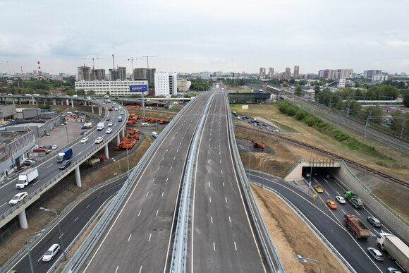 Собянин открыл путепровод на участке Юго-Восточной хорды от Рязанского проспекта до ТТК