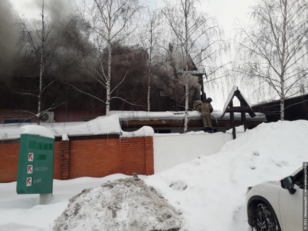 Ресторан «Раздолье» сгорел на въезде в Зеленоград