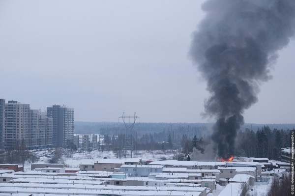 Ресторан «Раздолье» сгорел на въезде в Зеленоград
