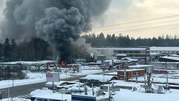 В ресторане «Раздолье» во время празднования свадьбы произошел сильный пожар