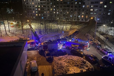 В старой части Зеленограда потушили загоревшуюся квартиру
