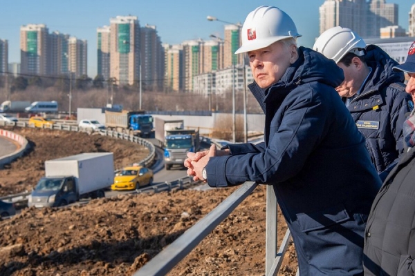 Собянин: Реконструкция Липецкой развязки на МКАД может быть завершена до конца 2023 года