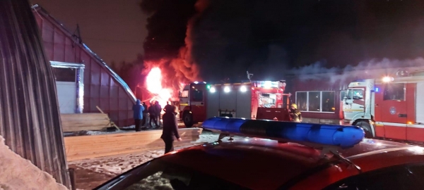 В Зеленограде сгорел склад бытовой техники