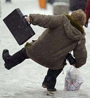 Будьте осторожны в период весенней непогоды (гололед)