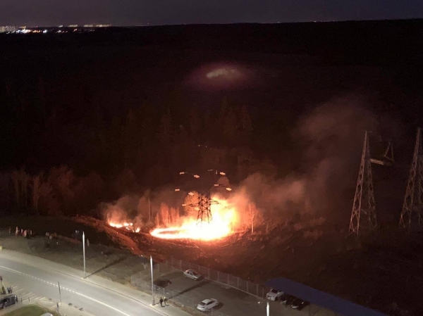 Рядом с Зеленоградом произошёл серьёзный пожар