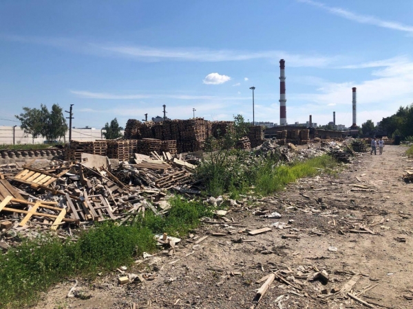 В Западной промзоне ликвидировали незаконную свалку