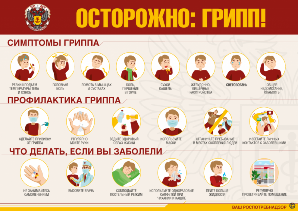 Роспотребнадзор: 5 правил по профилактике гриппа