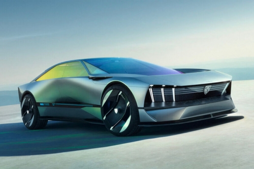 Peugeot показала концепт с игровой консолью вместо руля 
