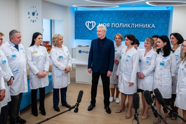 Сергей Собянин открыл новую поликлинику на Дмитровском шоссе