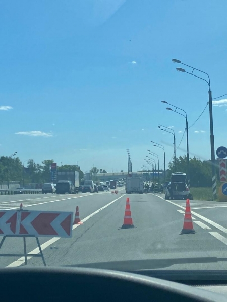 В результате ДТП на Ленинградке напротив Зеленограда пострадал человек