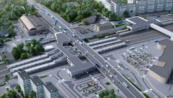 На Крюковской эстакаде построят автобусные остановки
