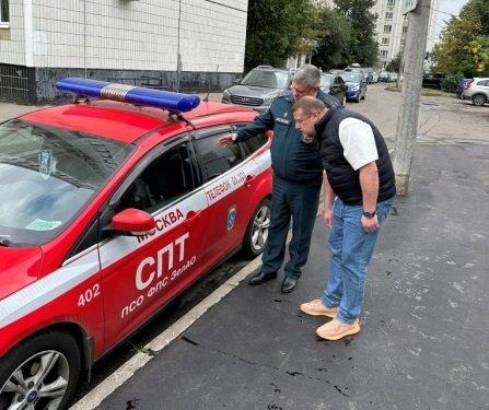Представитель Общественного совета при УВД Зеленограда посетил пожарно-спасательную часть